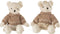 J-Line knuffel Beer Jongen/Meisje + Kledij - textiel - large - 2 stuks