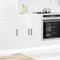 vidaXL - Spoelbakonderkast - Lucca - bewerkt - hout - hoogglans - wit