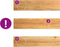 vidaXL - Vensterbanken - 2 - st - 110x30x2 - cm - massief - eikenhout - lichtbruin