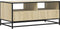 vidaXL - Salontafel - 100x50x45 - cm - bewerkt - hout - en - metaal - sonoma - eiken