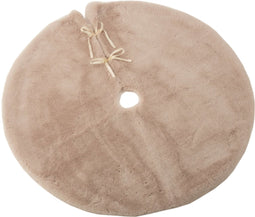 J-Line kerstboomrok Rond - textiel - beige - kerstversiering