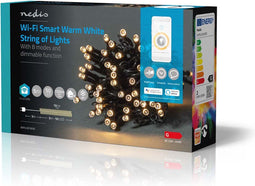 Nedis SmartLife - Kerstverlichting - Wi-Fi - 50 LED's - Warm Wit - 5.00 m