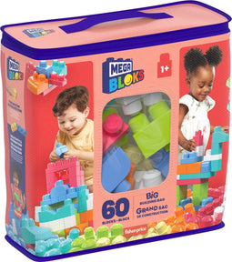 MEGA Bloks - Large Construction Bag - 60 grote kleurrijke bouwblokken