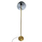 OULU Vloerlamp - zwart - messing