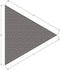ProGarden Schaduwdoek driehoekig 3x3x3m donkergrijs