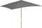 vidaXL - Parasol - met - houten - paal - 200x300 - cm - antraciet