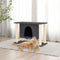 vidaXL - Kattenmeubel - met - sisal - krabpalen - 50 - cm - donkergrijs