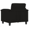 vidaXL - Fauteuil - 60 - cm - microvezelstof - zwart