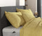 Zohome Kussensloop Lino - Kussenhoes van 60x70 cm - 1 stuk - 100% Katoen - Geel