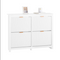 SoBuy FSR186-II-W - Schoenenkast - 4 Kleppen - Wit
