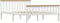 vidaXL - Bedframe - massief - grenenhout - wit - 140x200 - cm