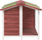 vidaXL - Hondenhok - 96x87x80,5 - cm - massief - grenenhout - mokkakleurig
