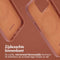 Accezz MagSafe Leather Backcover - Soft case - Krasbestendig - Bruin (iPhone 13 Pro)