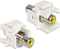 Delock 86306 - Keystone Modul Tulp RCA (v) - Verzonken aansluiting - Geel