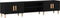 vidaXL - TV - Meubel - Zwart - Eiken - 180x31,5x40 - cm - Geengineerd - Hout