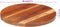 vidaXL - Tafelblad - rond - 25-27 - mm - 40 - cm - massief - acaciahout
