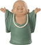 J-Line figuur Monnik - polyresin - groen