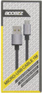 Accezz Kabel - Micro-USB naar USB A Kabel - 1 meter - Oplaadkabel - Zwart
