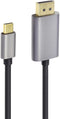 Renkforce RF-4600982 - USB-C naar DisplayPort Adapterkabel - 8K 60 Hz - Zwart (2 m)
