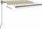 vidaXL - Luifel - vrijstaand - handmatig - uittrekbaar - 300x250 - cm - crèmekleurig