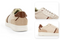 Milanoro Stijlvolle lederen herensneakers - Maat 44 - beige