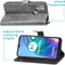iMoshion Hoesje Geschikt voor Motorola Moto G30 / Moto G20 / Moto G10 Power / Moto G10 Hoesje Met Pasjeshouder - iMoshion Luxe Bookcase - Grijs