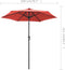 vidaXL - Parasol - 200x224 - cm - aluminium - terracotta