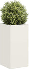 vidaXL - Plantenbak - 40x40x80 - cm - koudgewalst - staal - wit