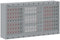 vidaXL - Gereedschapskast - Wandgemonteerd - met - Pegboard - Rood - 100x20x55 - cm - Staal
