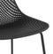 Alterego Viky - Zwart Geperforeerde Designerstoel - Binnen & Buiten - 58.5x46.5x82.5cm