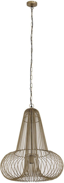 PTMD Hanglamp Aluesi - 55x55x65 cm - Aluminium - Messing