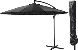 Zweefparasol 300 cm voor Tuin, Terras of Balkon - Vertikaal Kantelbaar | Antraciet
