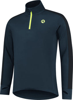 Rogelli Electro - Runningtop - Gevoerd met duimgaten - Blauw/Fluor - Maat S