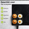 CeraFusion Pancakepan 4-vaks Ø8 cm – Inductie – PFAS-vrij – Eierpan – Keramische coating – Geschikt