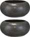 Mica Decorations Gabriel Plantenschaal - H16 x Ø32 cm - Keramiek - Grijs