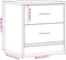 vidaXL - Nachtkastjes - 2 - st - 40x30x40 - cm - bewerkt - hout - artisanaal - eiken