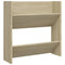Wandschoenenkast 60x18x60 cm spaanplaat sonoma eikenkleurig