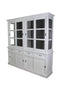 HSM Collection Buffetkast Provence - 220 cm - wit/donkergrijs