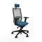Piqueras y Crespo 2D066N2 - Bureaustoel - Hoofdsteun en armleuning - Grijs Groene benzine