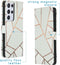 iMoshion Hoesje Geschikt voor Samsung Galaxy S21 Ultra Hoesje Met Pasjeshouder - iMoshion Design Softcase Bookcase - Meerkleurig / White Graphic