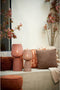 Light & Living Aboso - Tafellamp - Ø24cm - Metalen geweven design - Rood