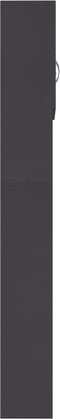 vidaXL - Wasmachinekast - 64x25,5x190 - cm - bewerkt - hout - grijs