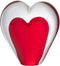 J-Line presse-papier Hart Staand - glas - rood