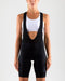 Craft Rise Bib Shorts - Fietsbroek Dames - Ergonomisch met C4-pads - Zwart - Maat L