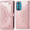 iMoshion Hoesje Geschikt voor Motorola Edge 30 Hoesje Met Pasjeshouder - iMoshion Mandala Bookcase - Rosé Goud