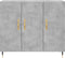 vidaXL - Dressoir - 90x34x80 - cm - bewerkt - hout - betongrijs