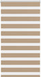 vidaXL - Zebra - Blind - 80x100 - cm - stofbreedte - 75,9 - cm - polyester - zandbruin