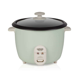 Haeger RC-18L.002A - Rijstkoker - Roestvrij staal en Plastic - Groen