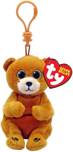 Ty Beanie Babies Bellies Clip - Duncan Bear - Sleutelhanger - 10 cm