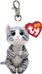 Ty Beanie Babies Bellies Clip - Mitzi Cat - Sleutelhanger - 10 cm